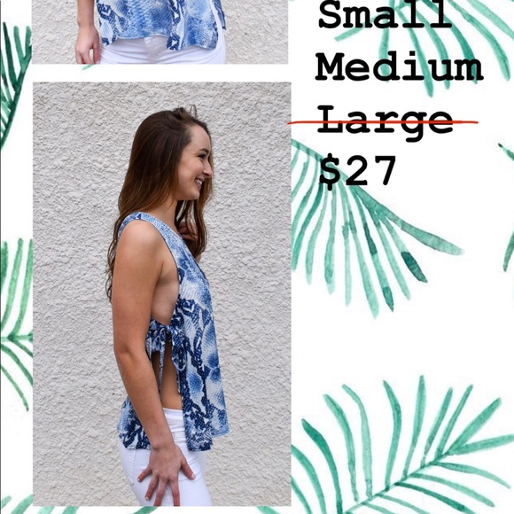 Boutique clothes wholesale cost - Snake Tie Top - Picture 2 of 2